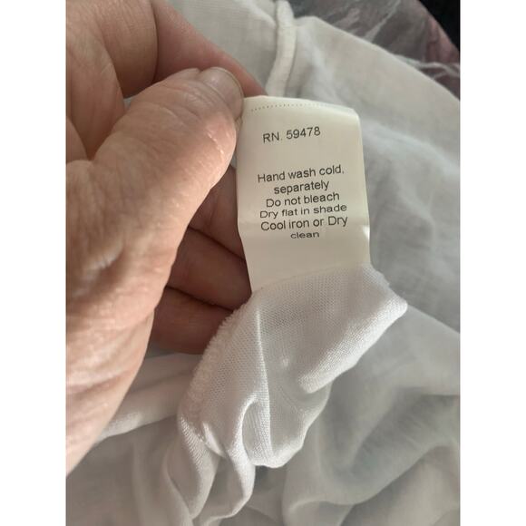 Anna Milani silk blend Made in Italy maxi dress off shoulder or on sz L NWT - Picture 11 of 11